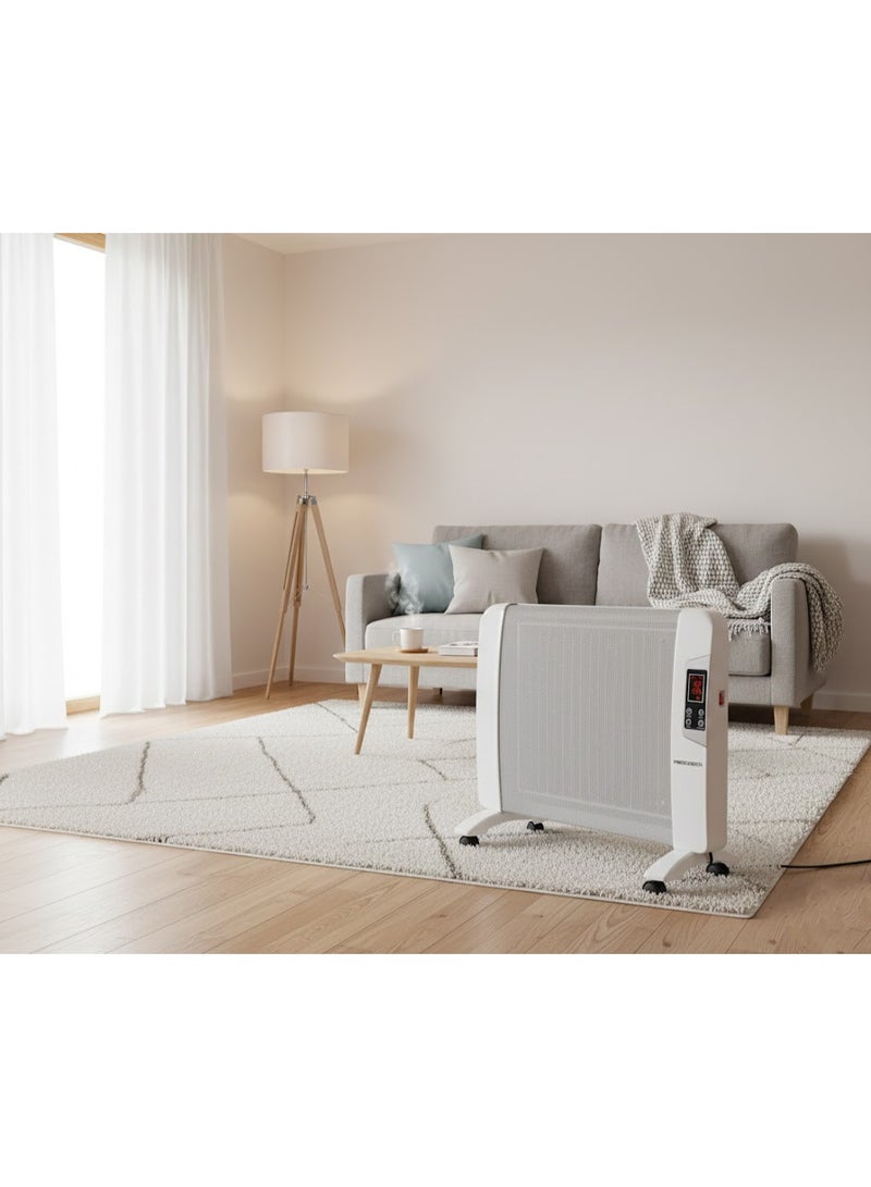 ميدياتيك مدفأة MediaTech Mica، مدفأة ميكا بقوة 2000 واط توفر دفئًا سريعًا وصامتًا وموفرًا للطاقة في تصميم مدمج وآمن مع غلاف بارد الملمس وحماية ضد الانقلاب - MTCH200 - Image 2