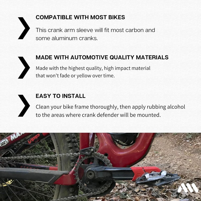 All Mountain Style حماة الكرنك لدراجات الجبال وال gravel - 4 قطع غلاف أذرع الكرنك للدراجات - حماية وأسلوب - Image 4
