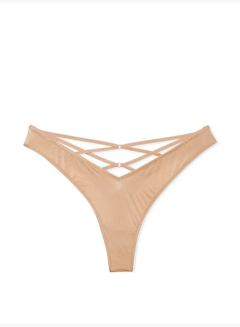 Victoria's Secret Smooth Strappy-Back High-Leg Thong Panty