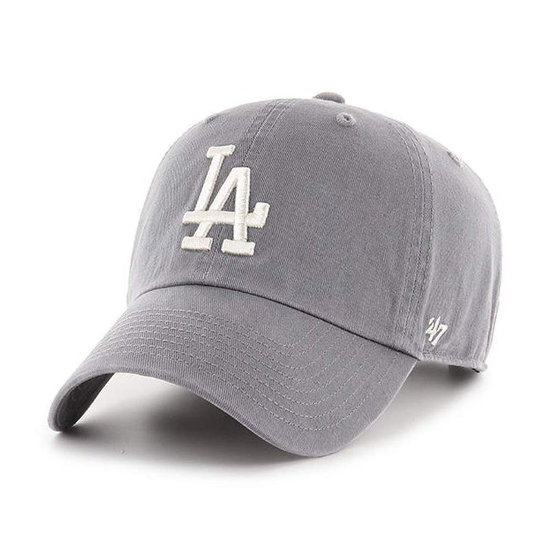 47 '47 Brand Los Angeles LA Dodgers Clean Up Hat Cap Dark Gray/White - Image 4