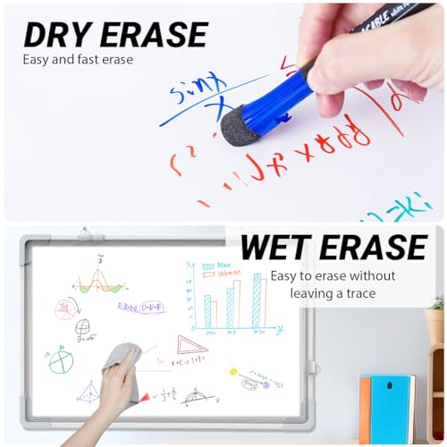 JR.WHITE Magnetic Dry Erase Markers Fine Point Tip, 12 Colors White Board Markers Dry Erase Marker with Eraser Cap, Low Odor Whiteboard Markers Thin Marking for Teachers Office School Supplies - Image 2