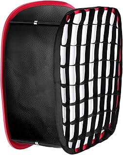 Neewer Neewer Collapsible Softbox with Strap Attachment, Grid and Carrying Bag Compatible with Neewer 480/660/530 LED Light - Image 1