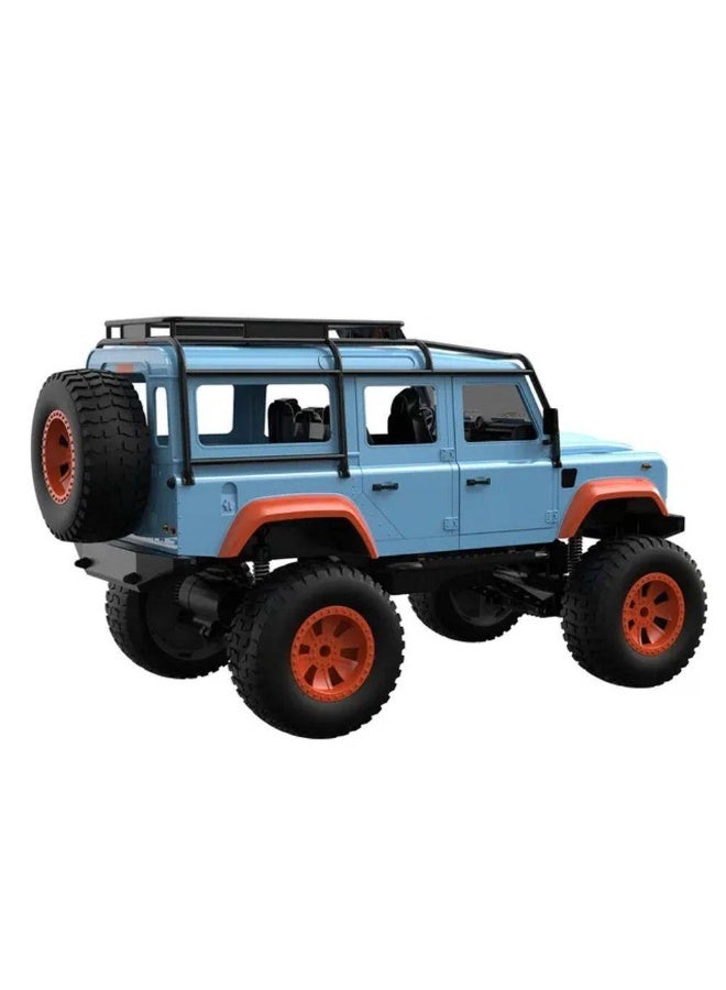 LAND ROVER لاند روفر ديفندر 110 مركبة RC للطرق الوعرة (1:8، أزرق/برتقالي) - Image 4