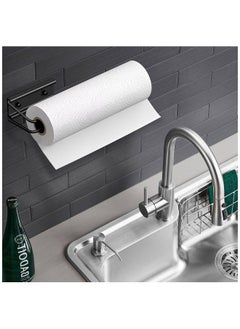 Generic Paper Towels Holder, Wall Mounted Paper Towel Holders Napkin Holders for Kitchen Self-Adhesive or Drilling, for Kitchen Bathroom  - Image 1