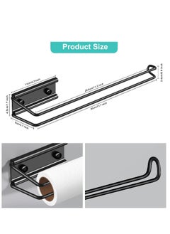 Generic Paper Towels Holder, Wall Mounted Paper Towel Holders Napkin Holders for Kitchen Self-Adhesive or Drilling, for Kitchen Bathroom  - Image 3