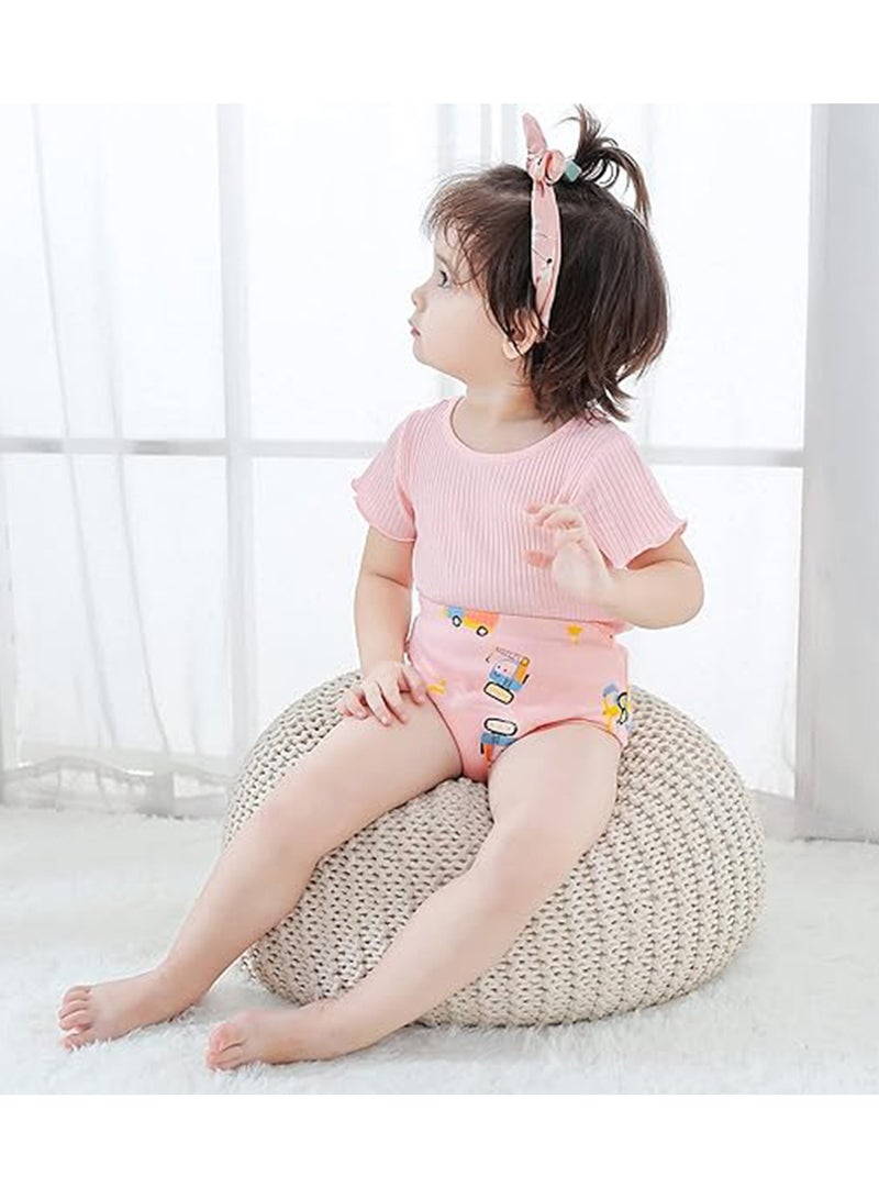 NNEWVANTE سراويل تدريب الحمام للأولاد والبنات، 6 عبوات سراويل تدريب قابلة لإعادة الاستخدام للأطفال الرضع، ناعمة وقابلة للغسل (م) - Image 2