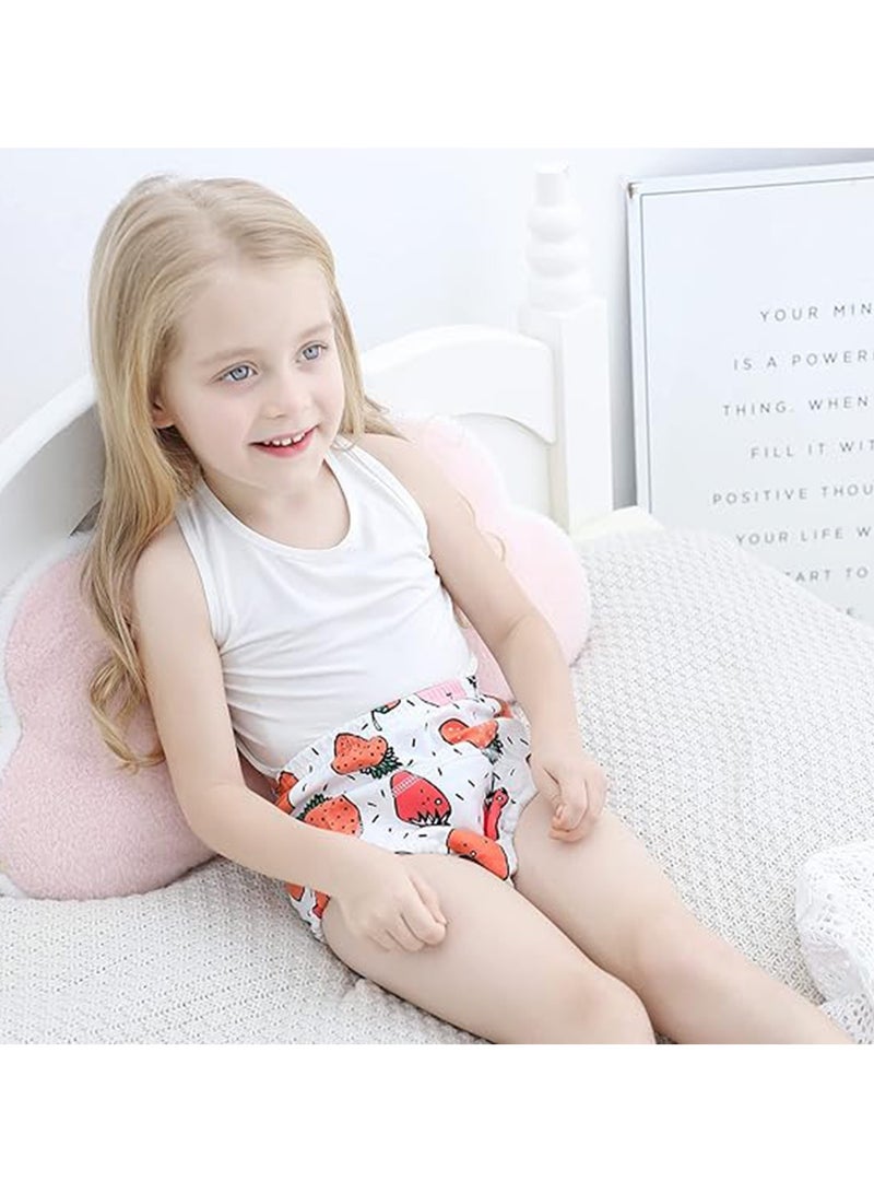 NNEWVANTE سراويل تدريب الحمام للأولاد والبنات، 6 عبوات سراويل تدريب قابلة لإعادة الاستخدام للأطفال الرضع، ناعمة وقابلة للغسل (م) - Image 3