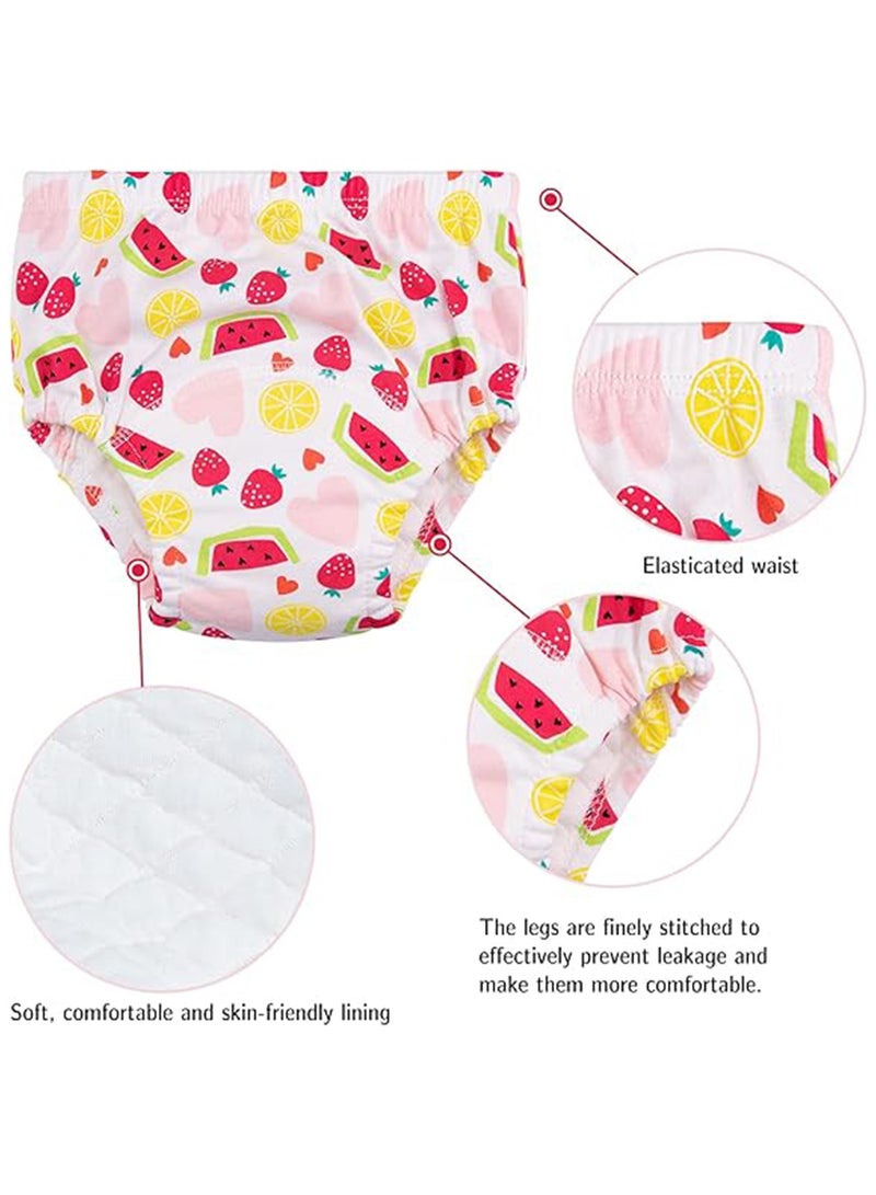 NNEWVANTE سراويل تدريب الحمام للأولاد والبنات، 6 عبوات سراويل تدريب قابلة لإعادة الاستخدام للأطفال الرضع، ناعمة وقابلة للغسل (م) - Image 5