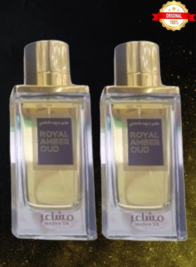 ماش 2 قطع عطر رويال عنبر عود 100 مل - Image 1