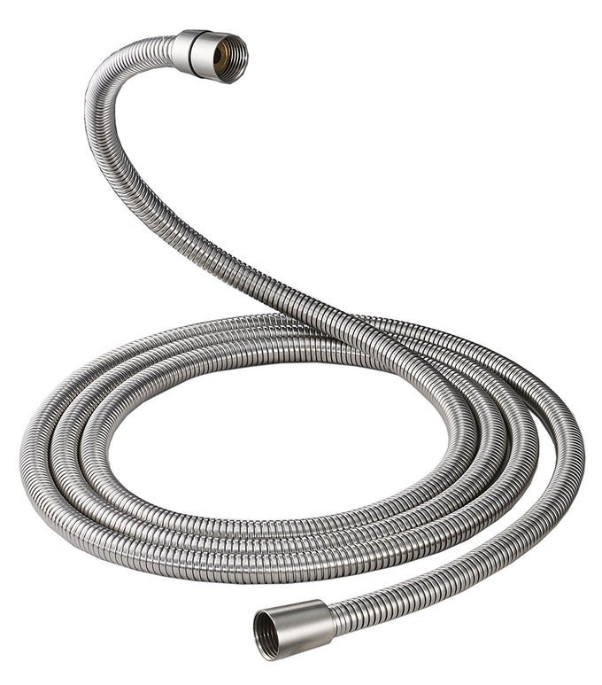 100 INCH BRASS FITTINGS EXTRA LONG FLEXIBLE STAINLESS STEEL REPLACEMENT HANDHELD SHOWER HOSE BRUSHED NICKEL