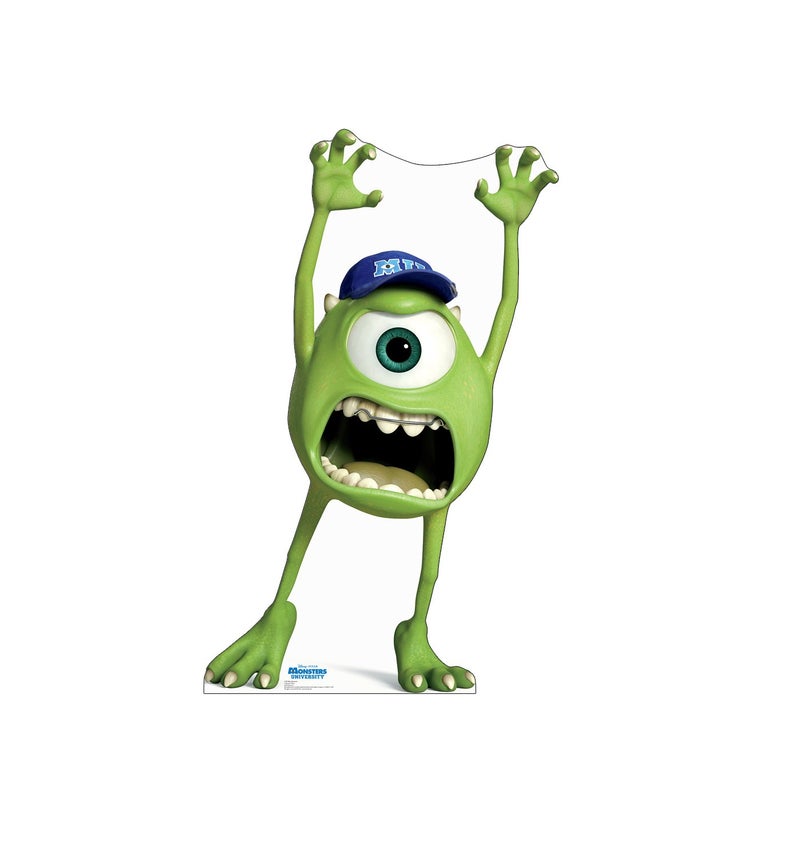 Cardboard People Cardboard People Mike Wazowski Life Size Cardboard Cutout Standup  Disney Pixars Monsters University 