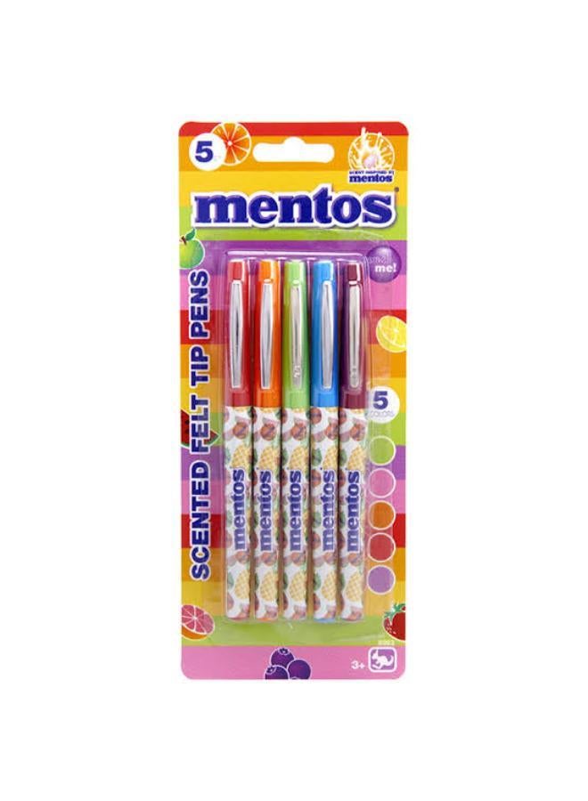 5 Scented Mentos Felt Tip Pens