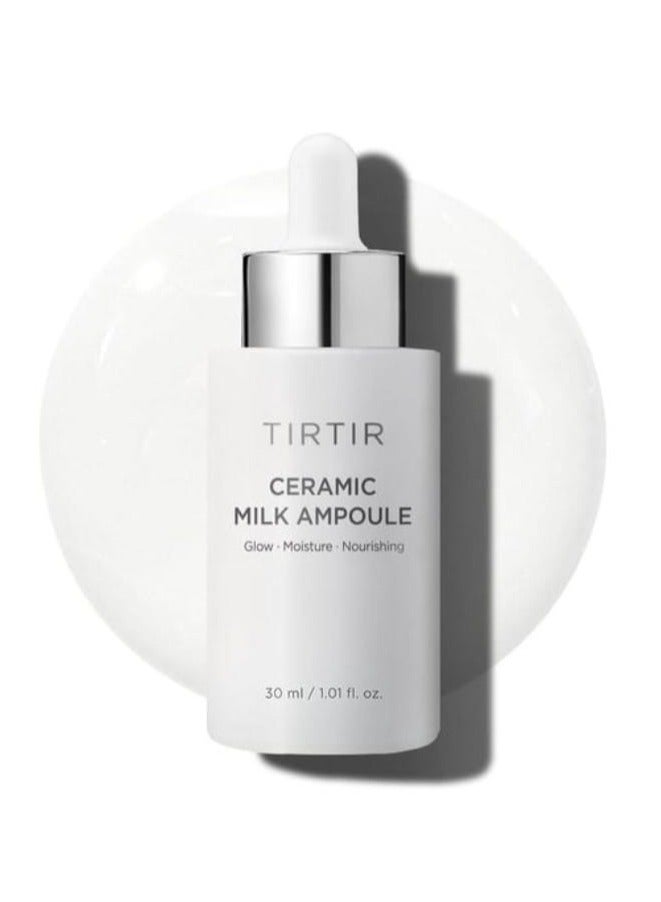 ترتر تيرتير سيراميك ميلك أمبول 30مل – سيروم مرطب ومُفتح لبشرة مشرقة، ترطيب عميق وإصلاح حاجز البشرة، تركيبة خفيفة للعناية بالبشرة الكورية الجافة والحساسة