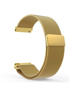 Replacement Strap 22mm Milanese Stainless Steel Replacement Watchband for Huawei Watch GT2 Pro / Amazfit GTR 2 Gold