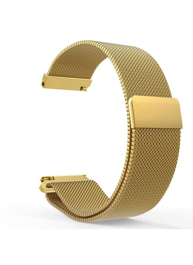 Generic - Replacement Strap 22mm Milanese Stainless Steel Replacement Watchband for Huawei Watch GT2 Pro / Amazfit GTR 2 Gold - Image 1