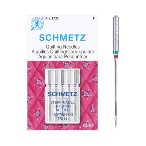 SCHMETZ Quilting Needles - Size 75/11, 5-Needle Cards, Pack of 1 - Image 3