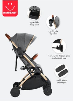 Lightweight travel baby stroller with coffee cup holder, one click folding, suitable for boarding airplanes - pzsku/ZD6DC57735DD5A1C8E9E8Z/45/_/1738806798/8f1215ac-020f-4b08-b374-4b454b0cd876