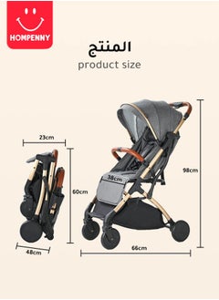 Lightweight travel baby stroller with coffee cup holder, one click folding, suitable for boarding airplanes - pzsku/ZD6DC57735DD5A1C8E9E8Z/45/_/1738806799/b8cc76ce-543d-475b-a4bc-4d90e788b075