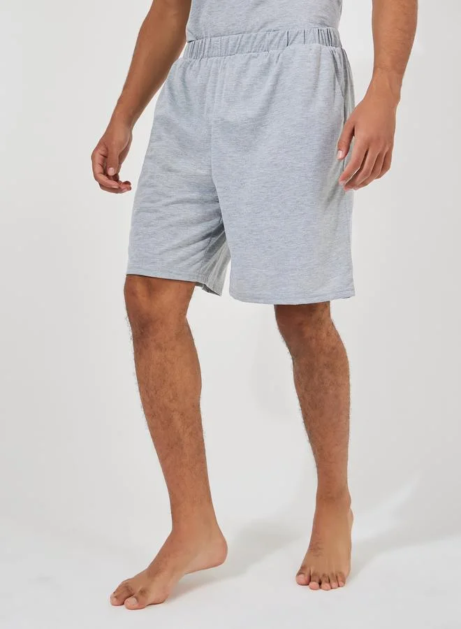 Styli Coffee Club Graphic Print T-Shirt & Solid Shorts Set