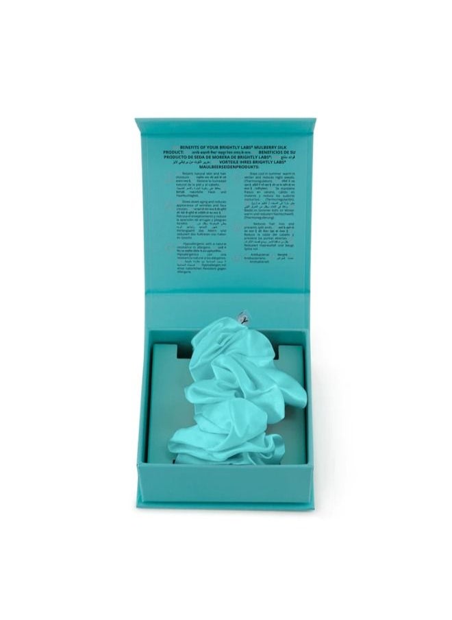 BRIGHTLY LABS Enhance Your Hairstyle: 100% Pure Mulberry Silk Hair Bands - 22 Momme, Anti Hair Loss, Breakage-Free, Anti Crease, Anti Frizz, Elastic Hair Scrunchies.  - Image 3