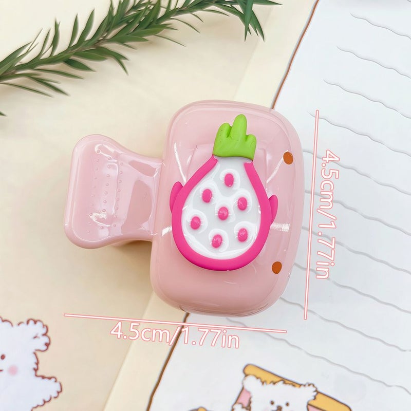 Cartoon Fruit Toothbrush Holder Set With Tangerine Watermelon Strawberry Design - Image 2