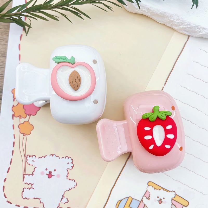 Cartoon Fruit Toothbrush Holder Set With Tangerine Watermelon Strawberry Design - Image 5
