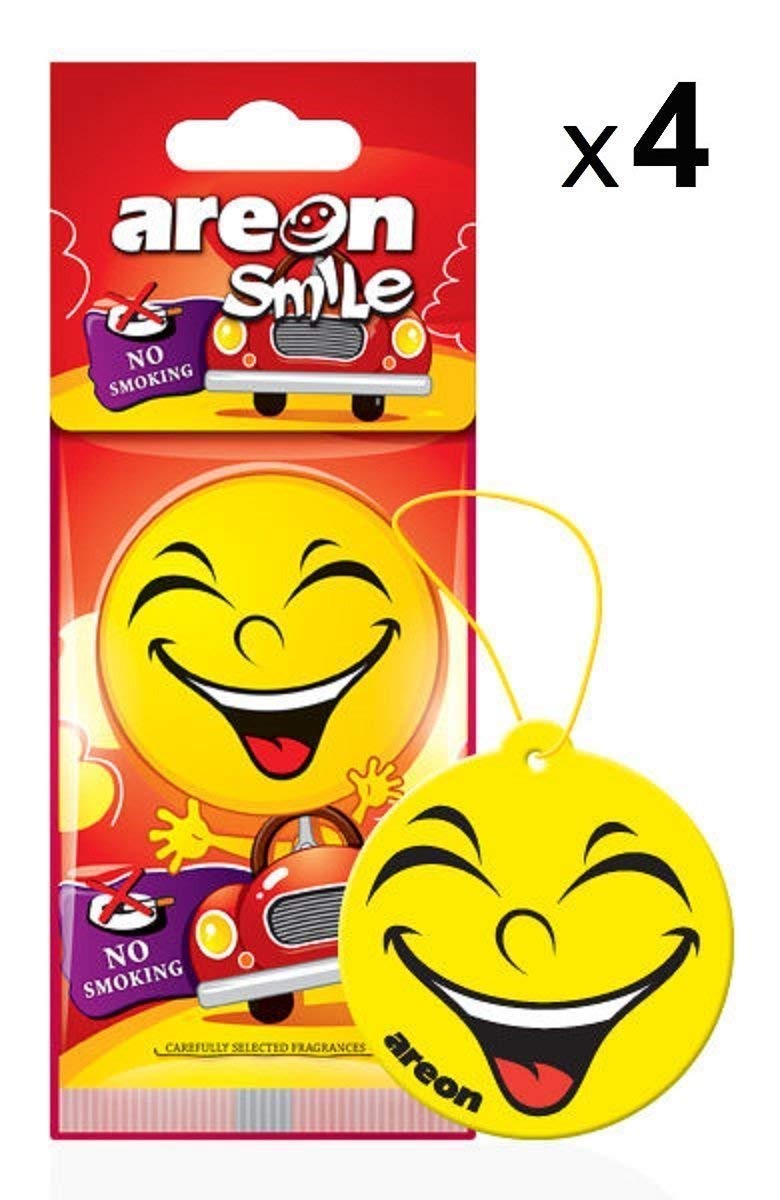 AREON Smile I Emoji Design Hanging Car Air Freshener I Assorted Scents (24 Pack) - Image 5