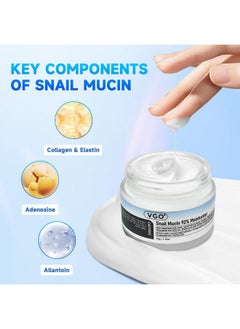 Snail Mucin 92% Moisturizer Daily Face Moisturizer Hydrating Repair Face Gel Cream For Dry & Sensitive Skin, All Skin Types 50G / 1.76Oz - pzsku/ZD6DCB686A2834E413EABZ/45/_/1734183277/4fdcc6f5-078e-4c61-9451-6cc5693b1425