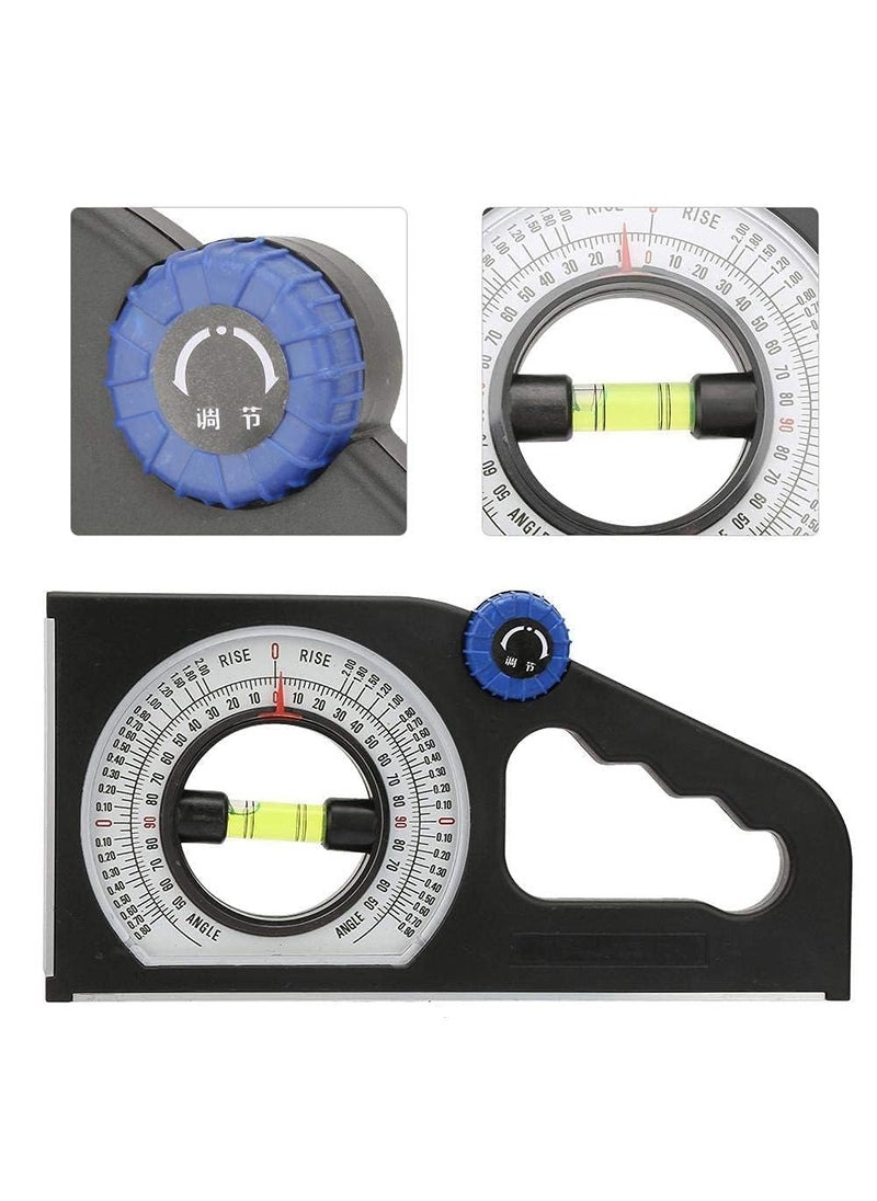 ISC ISC Magnetic Slope Measuring Bevel Angle Level 25cm Engineers Precision Declinometer Gauge Tool MultiFunction Protractor for Slope Horizontal Vertical Measurements  - Image 3