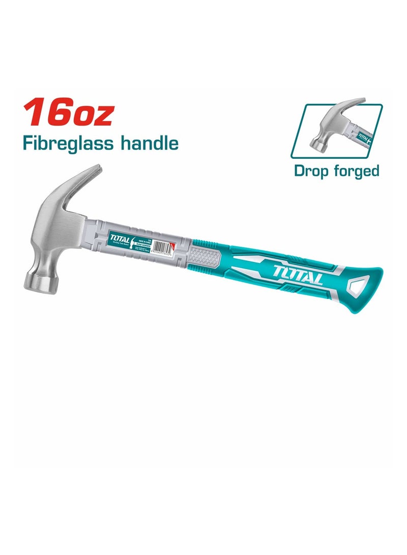 توتال TOTAL مطرقة بمخلب 16 أونصة 450 جرام THTS7316  - Image 2
