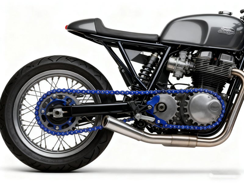 DREAM MOTION Motorcycle 420 Chain 108 Links Anti-Rust Coating Drive Chain Powersports Parts for Honda Kawasaki Yamaha 125cc ~ 250cc SSR ATV Street Bike All-Road Dirt Pit Bike Accessories (Blue) - Image 3