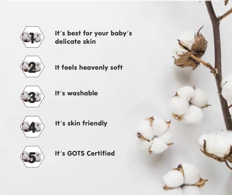 First Kick شريحة فليز مضادة للتجاعيد سريعة الجفاف فائقة الامتصاص للأطفال، واقي سرير الأطفال، شريحة أطفال مقاومة للماء، حجم صغير 70x50 سم، عبوة من 1، أزرق سماوي - Image 4