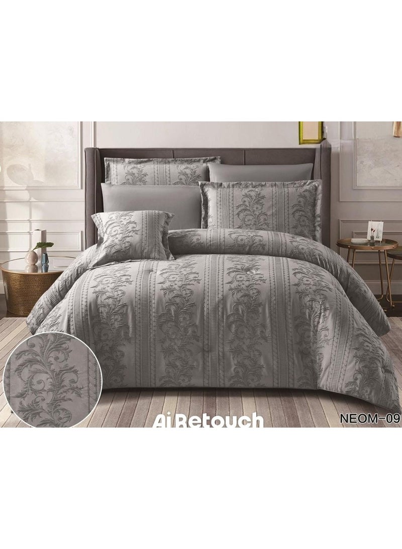 5-Piece Floral Microfiber Bedding Set (Single/Twin Size) – 170 x 230 cm