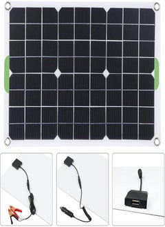 18W 12V Portable Solar Panel - High Efficiency Solar Charger with 5V USB 12V DC Output - Portable High Efficiency Solar Panel Charger for Home, Vehicle - pzsku/ZD6DCE07FF79EE910B58CZ/45/_/1735973648/a0dcbc91-f1bb-4a57-9e2b-b56b1c64f3ba