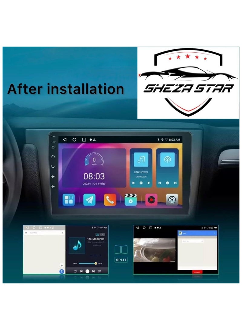 SHEZA STAR Android USA Version Car Stereo for Toyota Corolla 2014-2016 4GB RAM 64GB ROM Support Carplay, M-Link Wi-Fi BT, Radio GPS, 10 Inch IPS Touch Screen with AHD Camera Included - Image 2