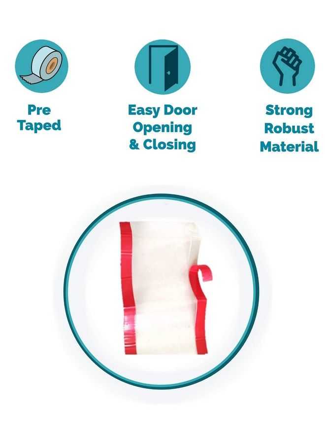 KidDough Baby Proofing Finger Pinch Door Guard For Kids ; Slamming Door Protection For Child Safety ; (Pack Of 3) Door Crack Protector ; Door Hinge Guard For Kids Child Babies. (Transparent) - Image 5