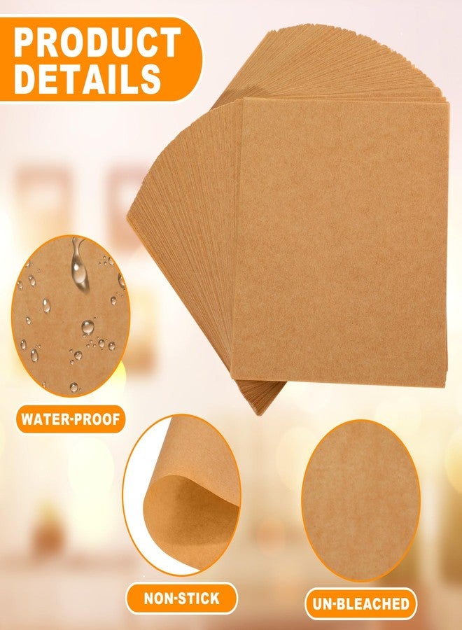 ForraFun 500pcs 6x6in Squares Patty Paper, Parchment Paper Squares Sheets, Unbleached Parchment Wax Sheets, Heavy Duty & Non-stick for Separating, Cookies, Storing Foods Wrapping Candies - Image 3