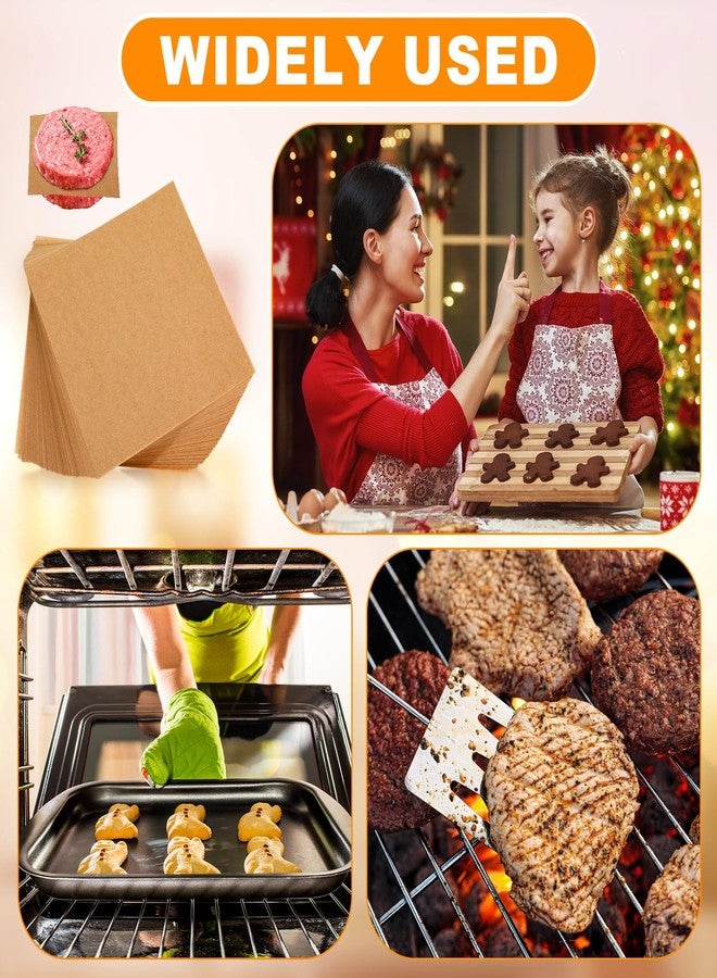 ForraFun 500pcs 6x6in Squares Patty Paper, Parchment Paper Squares Sheets, Unbleached Parchment Wax Sheets, Heavy Duty & Non-stick for Separating, Cookies, Storing Foods Wrapping Candies - Image 4
