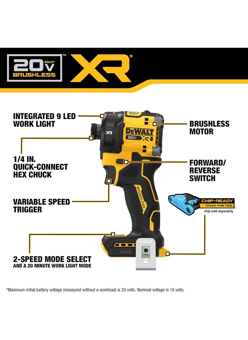 DEWALT DEWALT 20V MAX XR 14 Inch Cordless Quiet Hydraulic Impact Driver Bare Tool Only DCF870B  - Image 3
