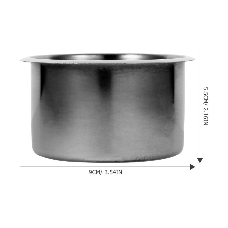 5Pcs Stainless Steel Cup Holder Insert Set 9x5.5cm for Car Boat Motorhome with Drain - Image 3