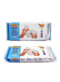 JOVI 2-Piece Air Dry Modelling Clay 500gm White  - Image 2