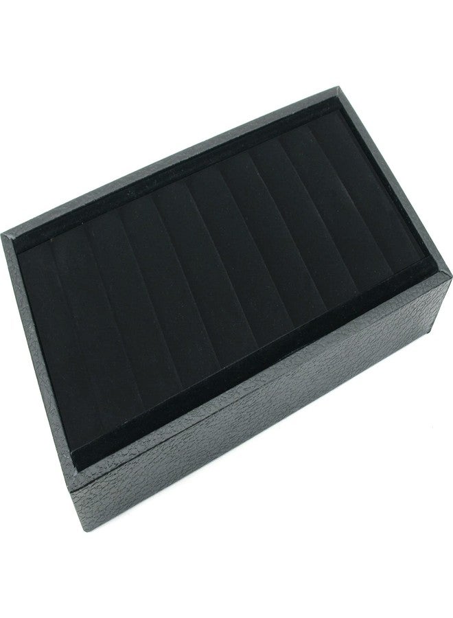 FindingKing Black Velvet Bangle Bracelet Display Tray Jewelry Case