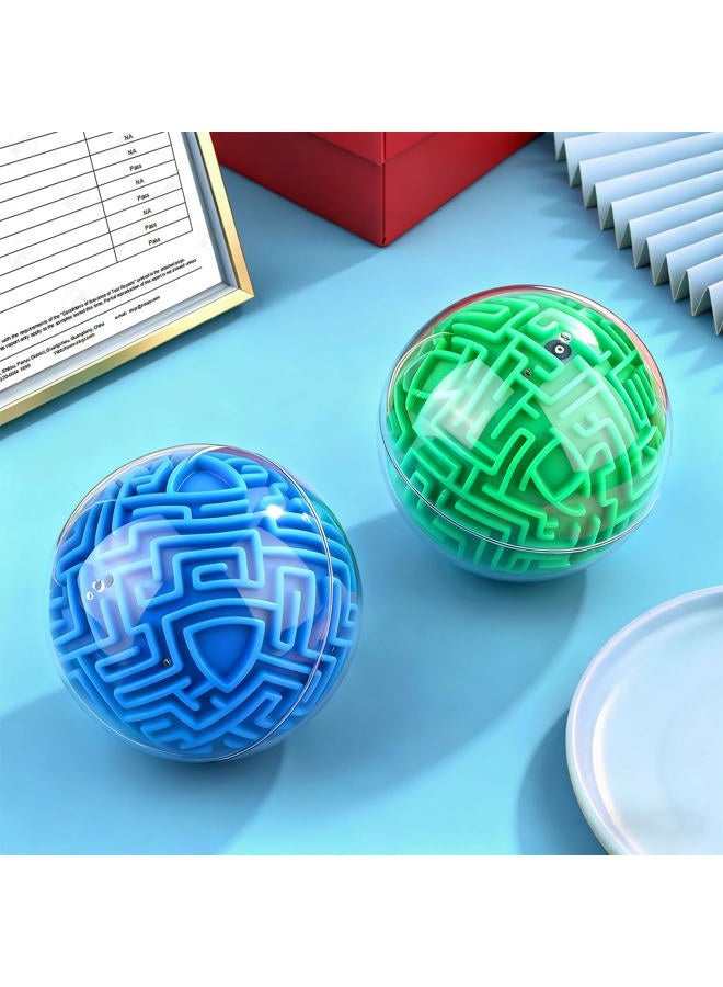 Hymaz 2 Pack 3D Puzzle Maze Ball Games, Memory Game Brain Teasers Mind Intellectual Reaction Speed Training Game for Kids Teens and Adults Gifts, Stocking Fillers for Teenage Boys Girls (Blue+Green) - Image 5