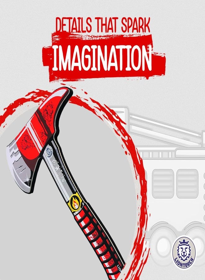 Liontouch - Firefighter Hatchet | for Boys & Girls Aged 3-8 Years | Pretend Play Fireman Toy Axe in Safe & Durable Foam for Kids and Toddlers | Made for Safe and Educational Playing - Image 5