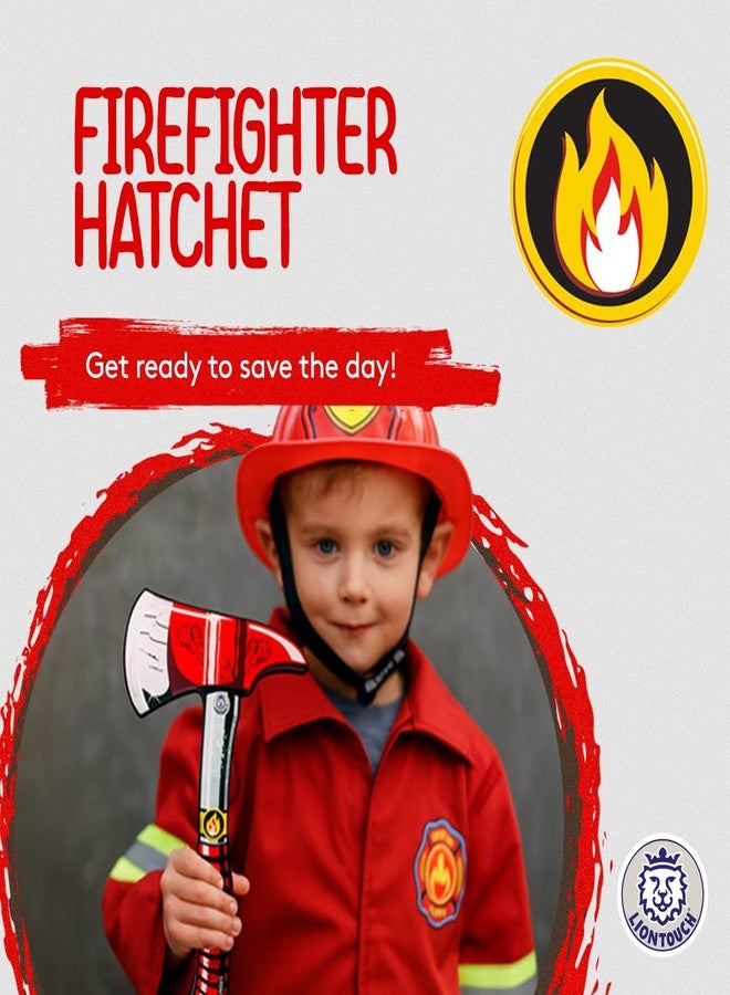 Liontouch - Firefighter Hatchet | for Boys & Girls Aged 3-8 Years | Pretend Play Fireman Toy Axe in Safe & Durable Foam for Kids and Toddlers | Made for Safe and Educational Playing - Image 2