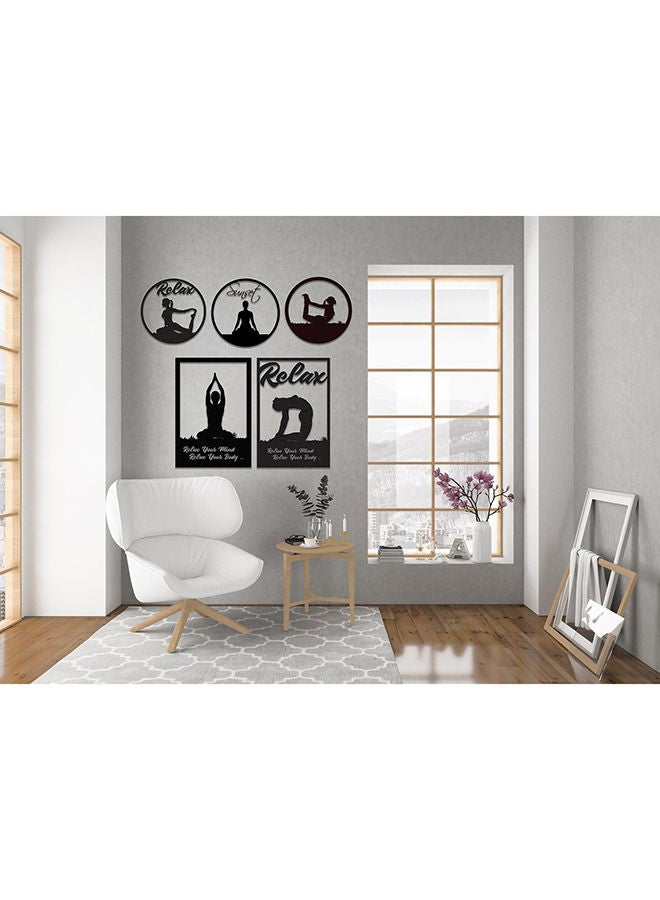 Perfect 5 Yoga Signs Wall Art  - Image 1