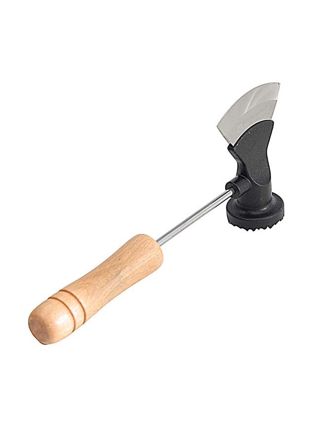 Royalford 2-in-1 Meat Tenderizer with Axe Knife RF12453 Beech Wood Handle, Stylish and Long Classic Design, Chop and Tenderise Meat Pieces, Used for Steak, Chicken, Fish Multicolor - Image 5