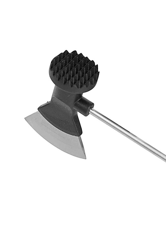 Royalford 2-in-1 Meat Tenderizer with Axe Knife RF12453 Beech Wood Handle, Stylish and Long Classic Design, Chop and Tenderise Meat Pieces, Used for Steak, Chicken, Fish Multicolor - Image 2