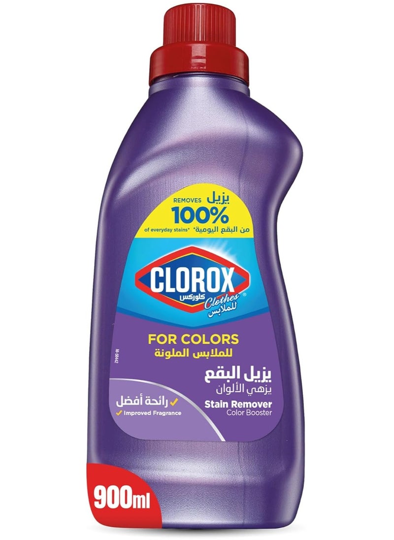 Clorox - Clothes Liquid Stain Remover And Color Booster For Colored Clothes 900 ML - Image 1