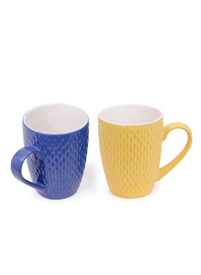 KITTENS Coffee Mug Set 2 with Beautiful Mat Pattern, Ceramic Mugs, Dishwasher & Microwave Safe, Food Grade Material, 330 ml, Multicolour - Image 2